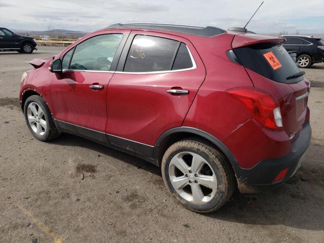 KL4CJASB0FB242079 - 2015 BUICK ENCORE MAROON photo 2