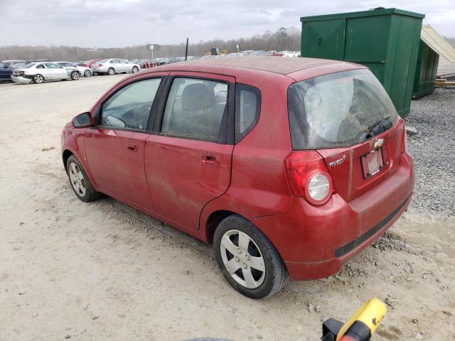 KL1TD66E69B328264 - 2009 CHEVROLET AVEO LS 勃艮第红 照片 2