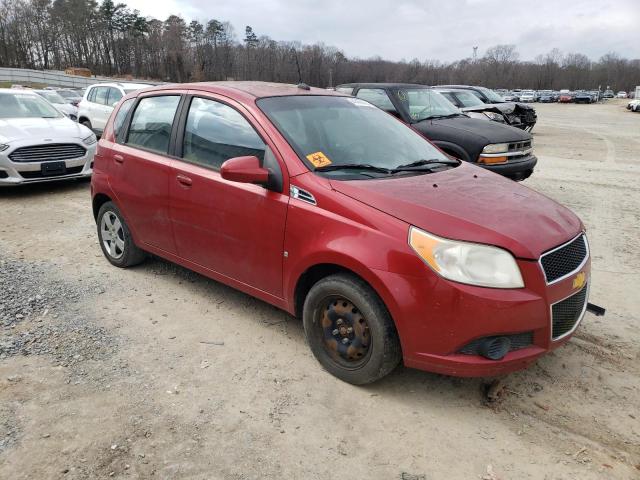 KL1TD66E69B328264 - 2009 CHEVROLET AVEO LS 勃艮第红 照片 4