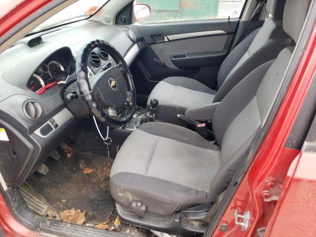 KL1TD66E69B328264 - 2009 CHEVROLET AVEO LS 勃艮第红 照片 7