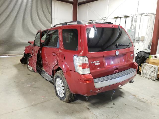 4M2CN9HG3AKJ09704 - 2010 MERCURY MARINER PR RED photo 3