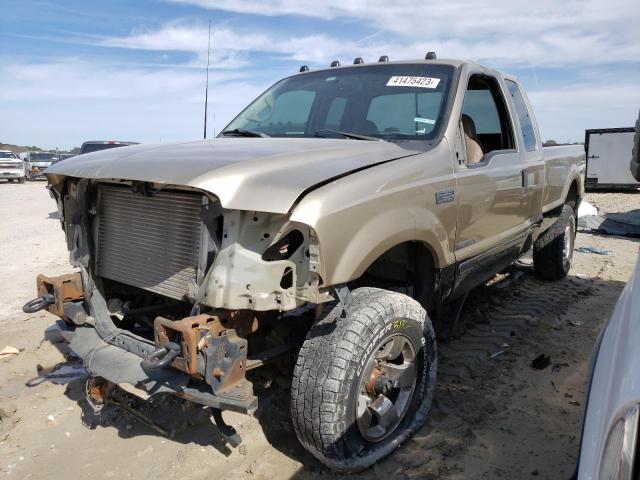 1FTSX31F21EB14207 - 2001 FORD F350 SRW S TAN photo 1