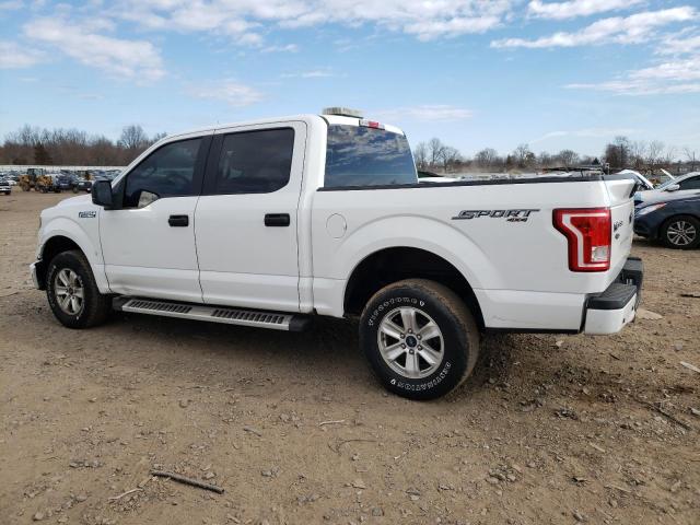 1FTEW1EF1GFB64386 - 2016 FORD F150 SUPER WHITE photo 2