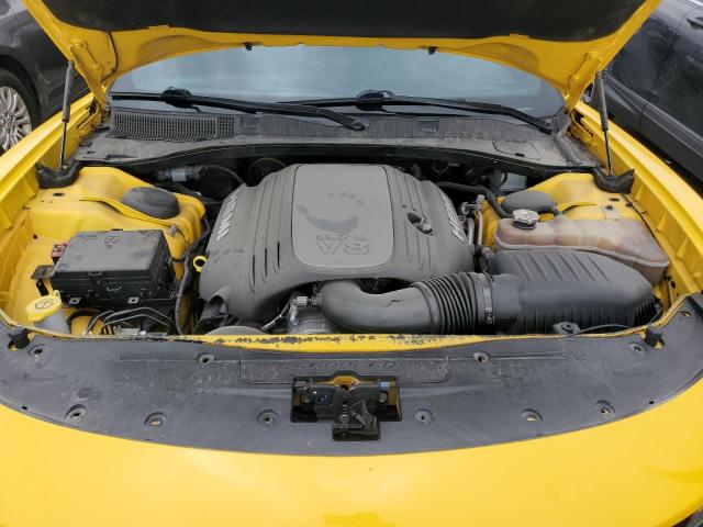2C3CDXCT0HH525667 - 2017 DODGE CHARGER R/ YELLOW photo 11