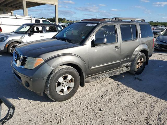 5N1AR18U67C646025 - 2007 NISSAN PATHFINDER BLACK photo 1