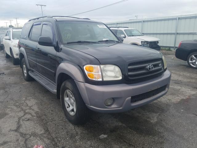 5TDBT44A62S135588 - 2005 TOYOTA SEQUOIA BLACK photo 1