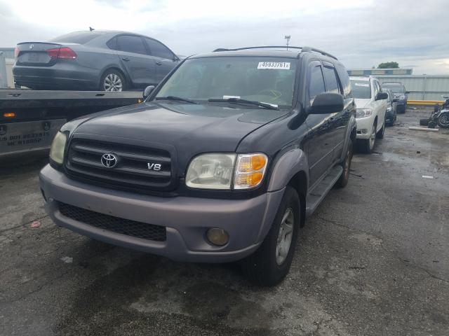 5TDBT44A62S135588 - 2005 TOYOTA SEQUOIA BLACK photo 9