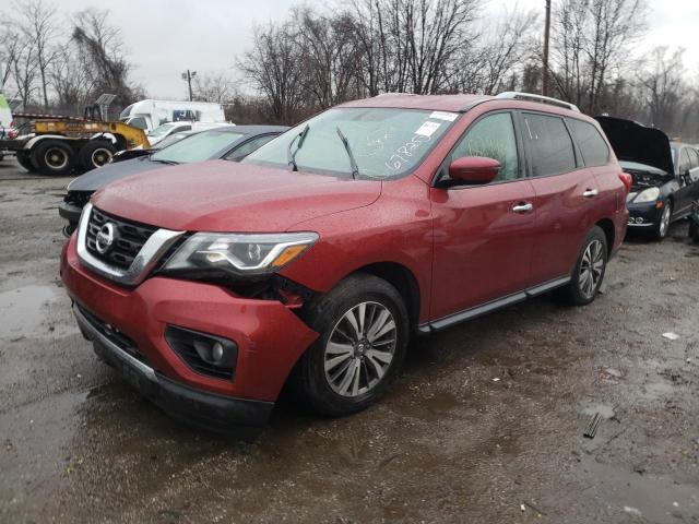 5N1DR2MNXHC678253 - 2017 NISSAN PATHFINDER RED photo 1