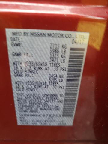 5N1DR2MNXHC678253 - 2017 NISSAN PATHFINDER წითელი ფოტო 13