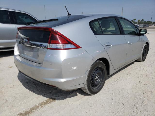 JHMZE2H53DS003875 - 2013 HONDA INSIGHT LX SILVER photo 4