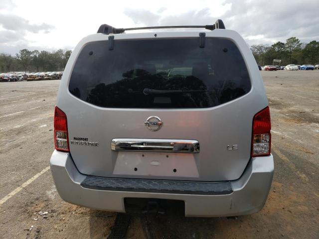 5N1AR18W16C672709 - 2006 NISSAN PATHFINDER ვერცხლისფერი ფოტო 6