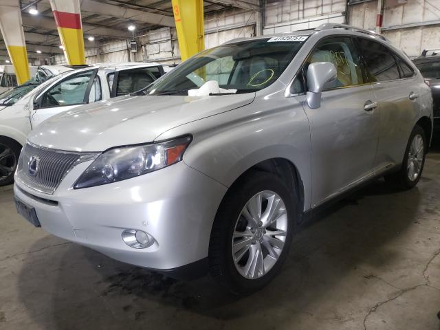 JTJBC1BA1A2022359 - 2010 LEXUS RX 450 SILVER photo 2