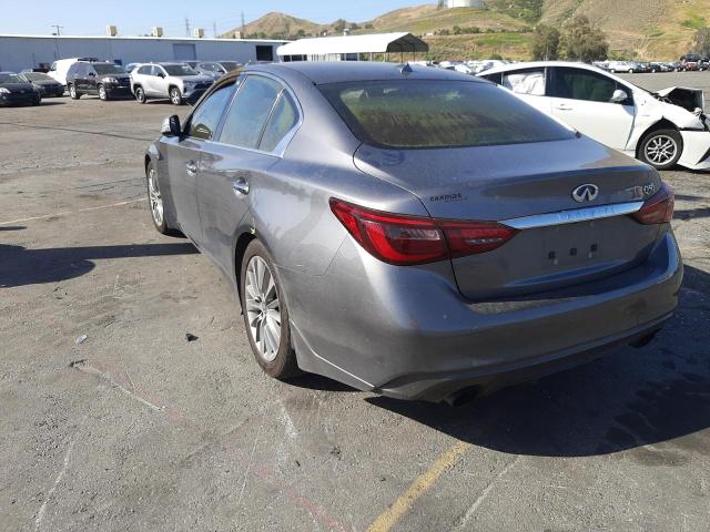 JN1EV7AP2JM351128 - 2018 INFINITI Q50 LUXE SILVER photo 3