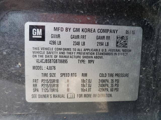 KL4CJBSB7GB706895 - 2016 BUICK ENCORE CON 灰色 照片 13