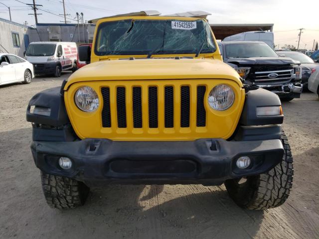 1C4HJXDN4KW593280 - 2019 JEEP WRANGLER U YELLOW photo 5