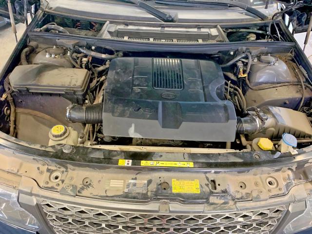 SALME1D48BA349564 - 2011 LAND ROVER RANGE ROVE BLUE photo 7