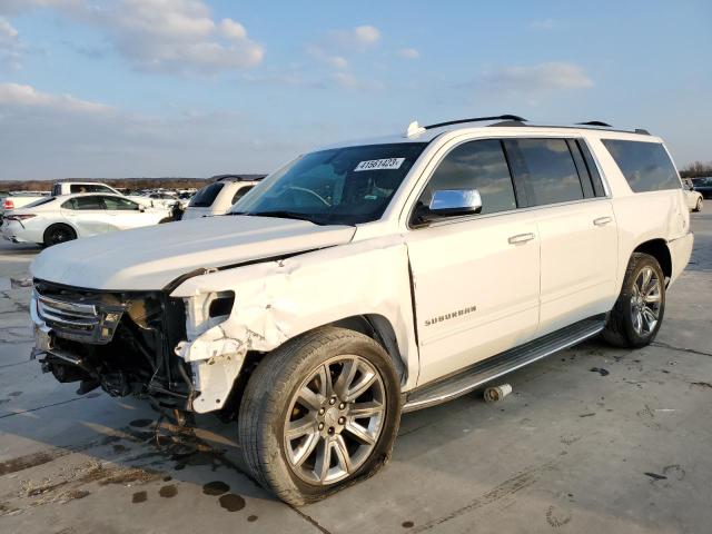 1GNSCJKC3KR265014 - 2019 CHEVROLET SUBURBAN C WHITE photo 1