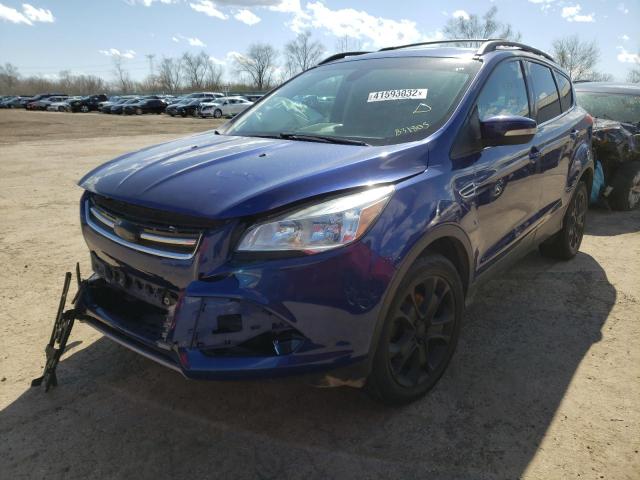 1FMCU0HX8DUB31805 - 2013 FORD ESCAPE SEL BLUE photo 2