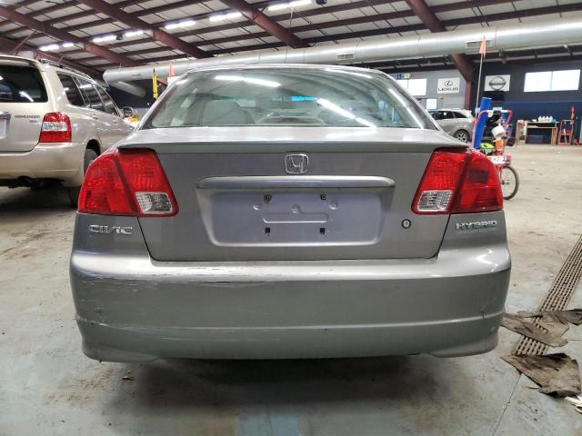 JHMES96655S006581 - 2005 HONDA CIVIC HYBR GRAY photo 6