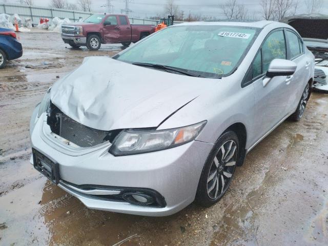 19XFB2F92EE078901 - 2014 HONDA CIVIC EXL Gümüş foto 2