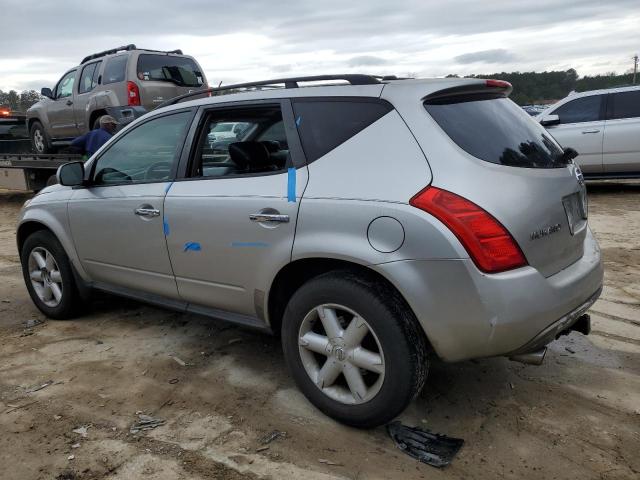 JN8AZ08W54W338486 - 2004 NISSAN MURANO SL SILVER photo 2