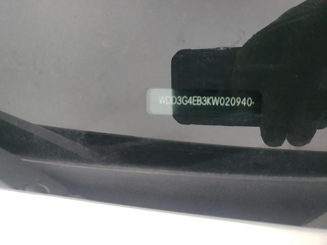 WDD3G4EB3KW020940 - 2019 MERCEDES-BENZ A 220 WHITE photo 10