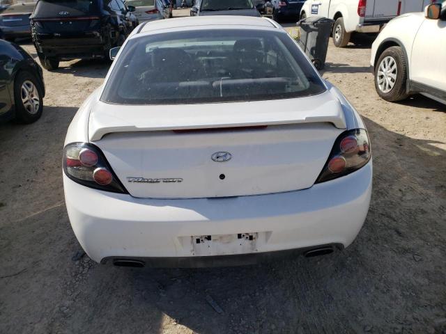 KMHHM66D78U290158 - 2008 HYUNDAI TIBURON GS WHITE photo 6