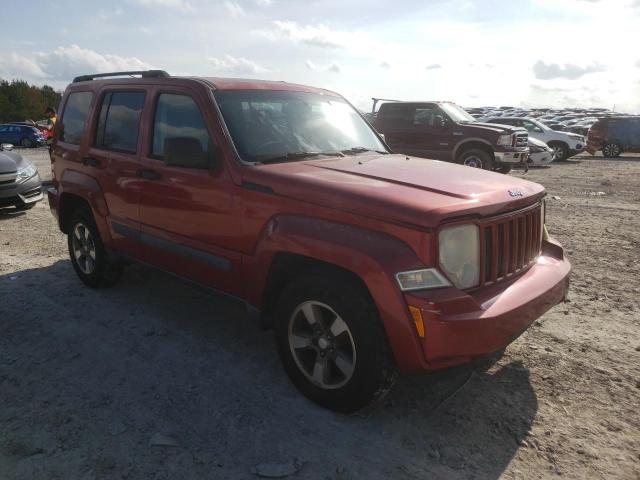 1J8GN28K08W106077 - 2008 JEEP LIBERTY SP RED photo 4
