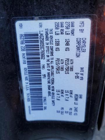 1J4GZ58S5SC769662 - 1995 JEEP GRAND CHER Negro foto 13