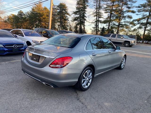 55SWF4KB1FU059789 - 2015 MERCEDES-BENZ C 300 4MAT GRAY photo 3