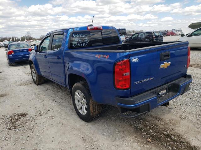 1GCGTCEN0J1274807 - 2018 CHEVROLET COLORADO L BLUE photo 3