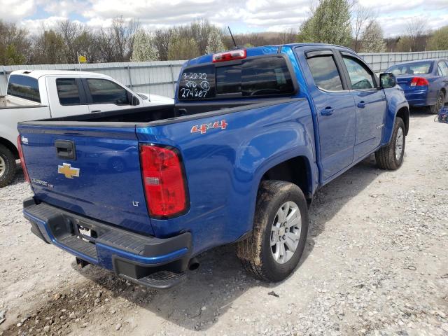 1GCGTCEN0J1274807 - 2018 CHEVROLET COLORADO L BLUE photo 4
