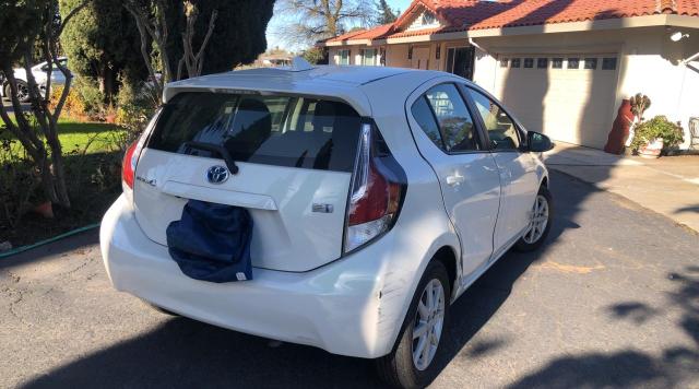 JTDKDTB33F1107049 - 2015 TOYOTA PRIUS C WHITE photo 4