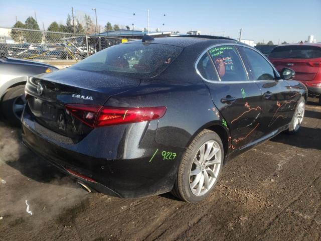 ZARFAEDN9H7551191 - 2017 ALFA ROMEO GIULIA Q4 შავი ფოტო 4