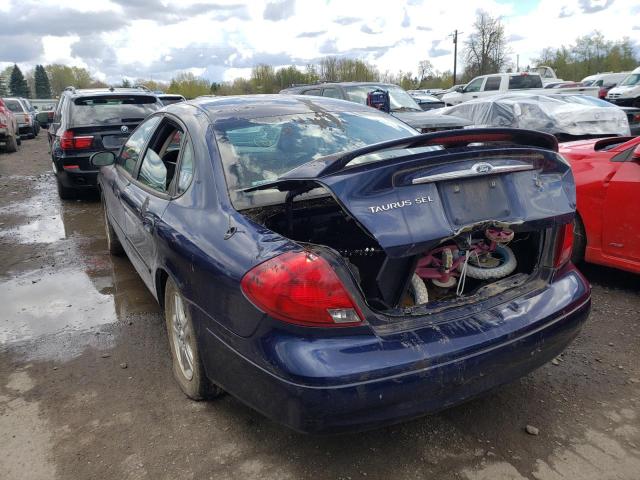 1FAFP56S7YG258620 - 2000 FORD TAURUS BLUE photo 3