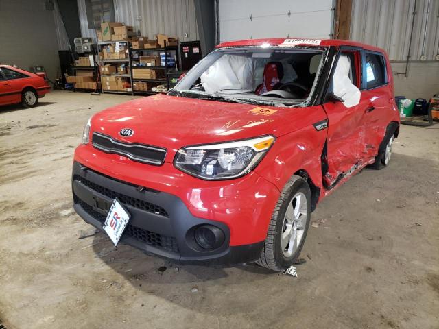 KNDJN2A24K7006573 - 2019 KIA SOUL RED photo 2