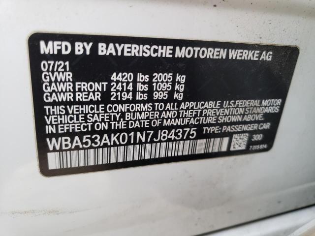 WBA53AK01N7J84375 - 2022 BMW 228I WHITE photo 12