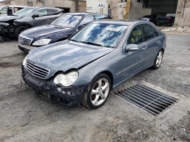 WDBRF40J95A668675 - 2005 MERCEDES-BENZ C 230K SPO BLUE photo 2