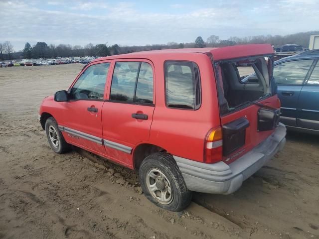 2CNBE13C416939064 - 2001 CHEVROLET TRACKER RED photo 2