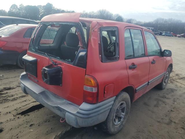 2CNBE13C416939064 - 2001 CHEVROLET TRACKER RED photo 3