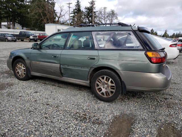 4S3BH806737639508 - 2003 SUBARU LEGACY OUT GREEN photo 2