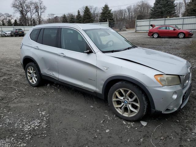 5UXWX7C59BL732892 - 2011 BMW X3 XDRIVE3 SILVER photo 4