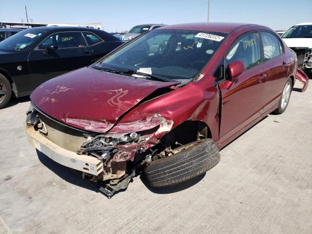 2HGFA1F6XAH538440 - 2010 HONDA CIVIC LX-S მუქწითელი ფოტო 2