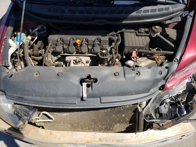 2HGFA1F6XAH538440 - 2010 HONDA CIVIC LX-S მუქწითელი ფოტო 7