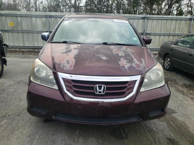 5FNRL38679B010628 - 2009 HONDA ODYSSEY EX MAROON photo 5