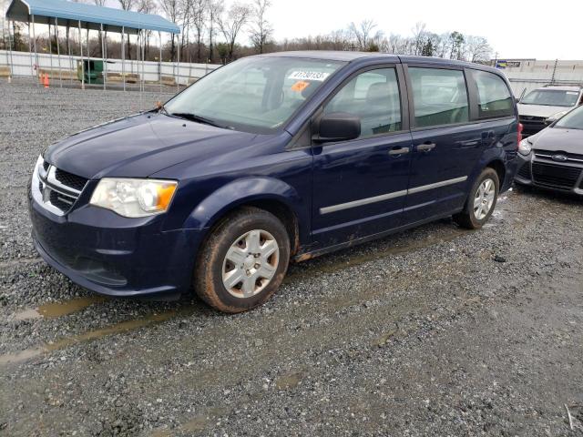 2C4RDGBGXCR216253 - 2012 DODGE GRAND CARA BLUE photo 1