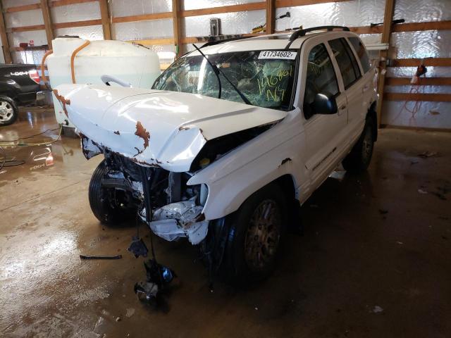 1J4GX58N44C146861 - 2004 JEEP GRAND CHER WHITE photo 2