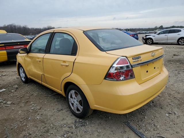 KL1TD5DE5AB113380 - 2010 CHEVROLET AVEO LS YELLOW photo 2