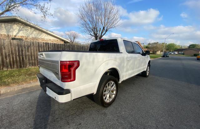 1FTEW1EG9HFB52197 - 2017 FORD F150 SUPER WHITE photo 4