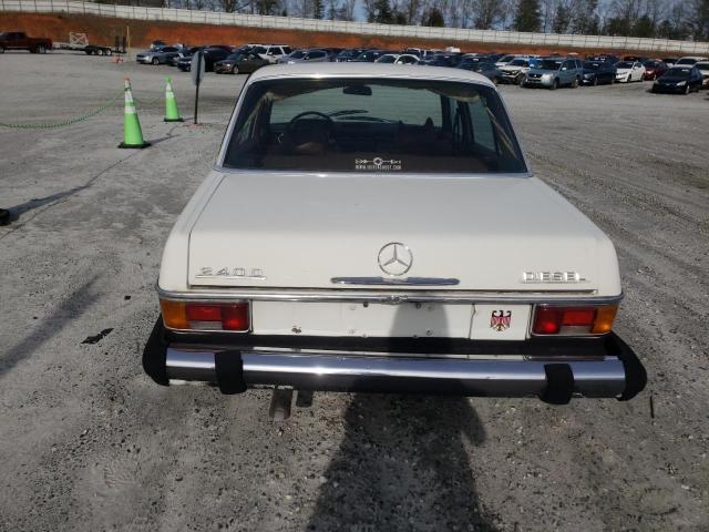 11511712029909 - 1974 MERCEDES-BENZ 240 D WHITE photo 6